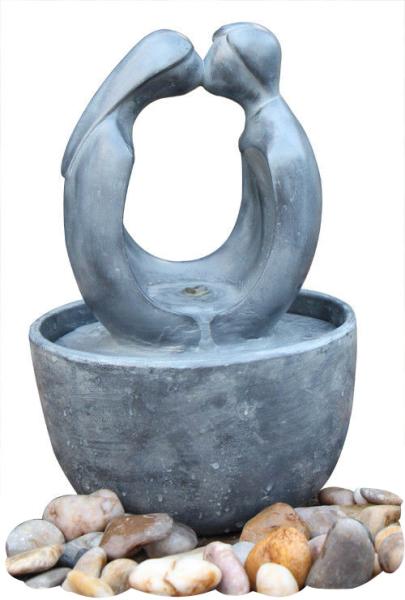 Buy cheap Home Decoration Cast Stone Fountains Small Abstract Figure Nude Couple Water Fountain from wholesalers