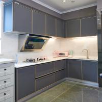 Buy cheap New Arrival Modern Style Kitchen Cabinet With Best Price PVC Kitchen Cabinets product