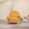 Buy cheap Light Luxury Ergonomic Nordic Single Leisure Chair Yellow Cloth 89*80cm from wholesalers