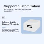 10W 5V 2A Mini USB Wall Charger Cell Phone With Over Current Protection