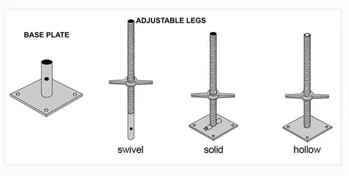 Adjustable Scaffold Screw Jack Base Versatile For Various Construction Projects