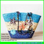 Buy cheap LDMC-073 hot sale summer straw bag lady embroidery starfish beach straw bags from wholesalers