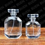 Crimp Neck Glass Spray Perfume Bottles Screen Printing Long Square