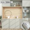 Buy cheap Interior Kitchen Wallpaper Sticker White PVC Wall Stickers For Kitchen from wholesalers