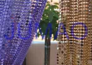 Buy cheap Flat Slice Flexible Decorative Metal Curtains Interior Decoration For Restaurant from wholesalers