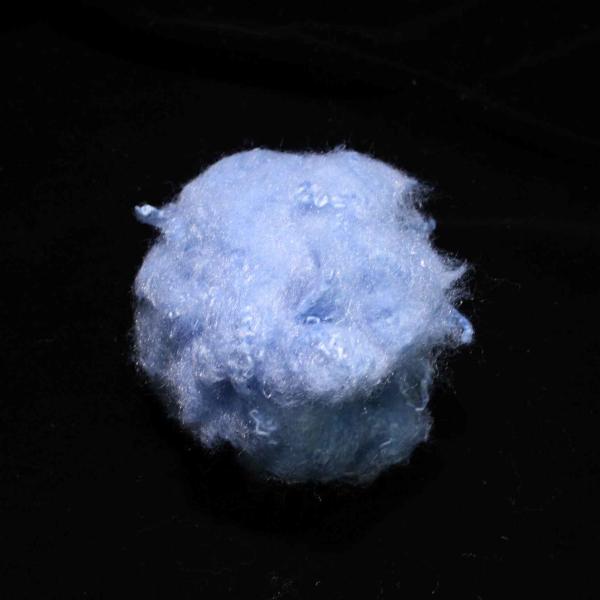 Buy cheap Environment-Friendly Recycled Blue Dope Dyed Viscose Fibre Matrix Stability PSF from wholesalers