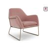 Buy cheap Velvet Stainless Steel Base Single Sofa Chair Gold Base Cozy Arm Hotel Lobby Sofa Chair from wholesalers