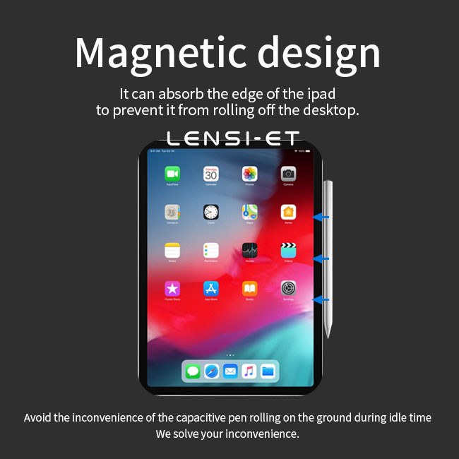Magnetic Active Tablet Stylus Pen For Apple Palm Rejection