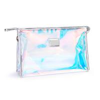 Buy cheap Luxury Rainbow Holographic PVC Cosmetic Organiser Bag product