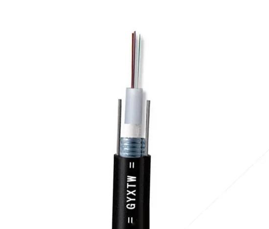 2-24 Core G652D GYXTW Un I- Tube Armoured Outdoor Fiber Optic Cable / Communicat