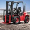 Buy cheap Masted Rough Terrain Forklift , Off Road 3 Ton Red Steel 4x4 Forklift from wholesalers