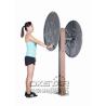 Buy cheap wood fitness equipment park exercise wheel for old people from wholesalers