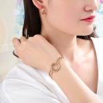 16cm Stainless Steel Bangle Three Color Mix Ladies Hand Chain