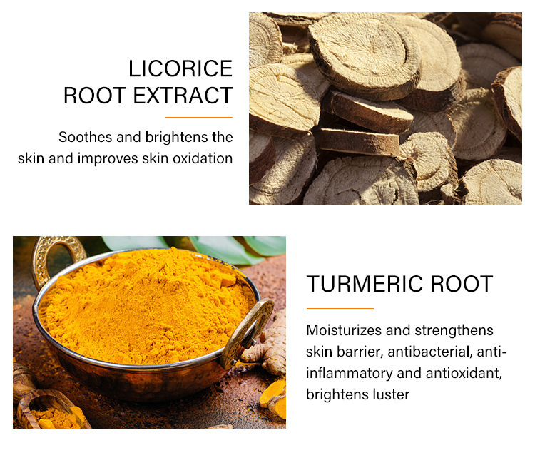 Wholesale Moisture Whitening Turmeric Toner Safety Effective Anti-acne Brightening Firming Skin Corrector Face Skin