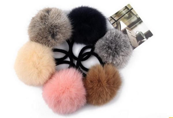 Buy cheap Autumn and winter days really rabbit fur ball hair ring head Shengpi tendons from wholesalers