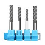 Diamond Coated CNC Machine Milling Cutter Tools 4 Flute Tungsten Carbide
