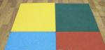 Outdoor Playground Small Rubber Floor Tiles Anti Slip Rectangular Shape
