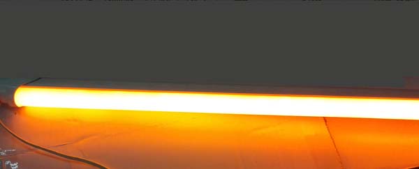 Yellow color T8 LED tube high lumen 1200mm 18W long lifetime with good driver