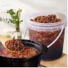 Buy cheap Bucket Clear Plastic Protein Tubs Puffs Food With PP Lid Customized Logo Packaging from wholesalers