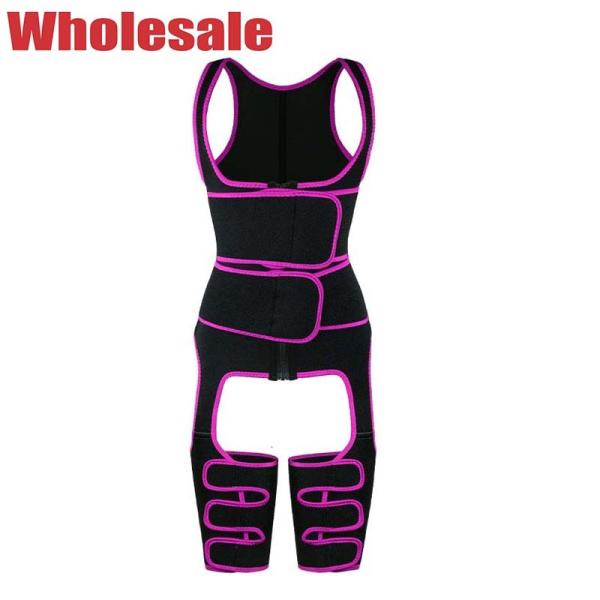 Buy cheap 3 Steel Bone Full Body Waist Cincher Bodysuit Adjustable Double Belts from wholesalers