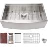 Buy cheap 33x22'' Handmade Ledge Kitchen Workstation Sink Rectangular Bowl Shape from wholesalers