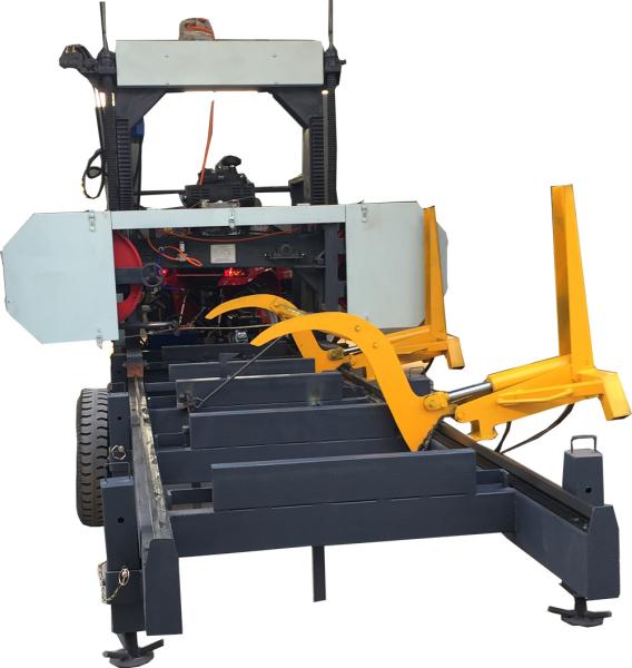 Buy cheap Woodworking machinery portable sawmill with hydraulic log loading arm,Horizontal Bandsaw from wholesalers