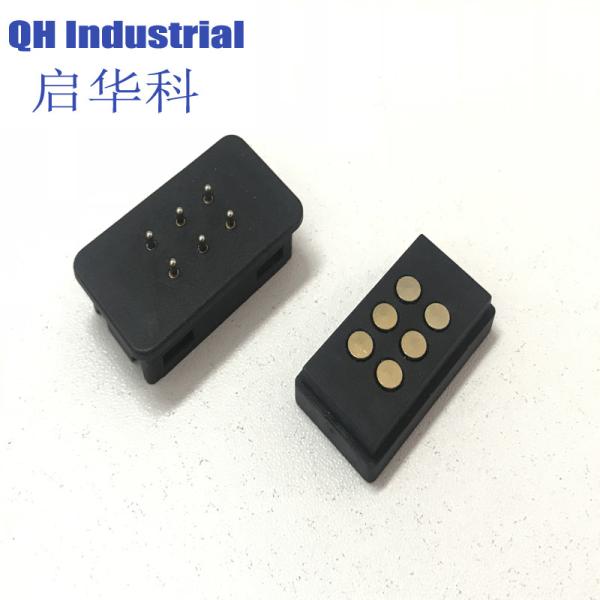 Buy cheap 6Pin Male Female 1A 2A 3A House-hold Application Device Smart Device Magnetic Pogo Pin Charging Power Connector from wholesalers