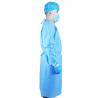Buy cheap Reinforced 35gsm Blue Plastic Isolation Gowns Non Medical Disposable Pe Gowns from wholesalers