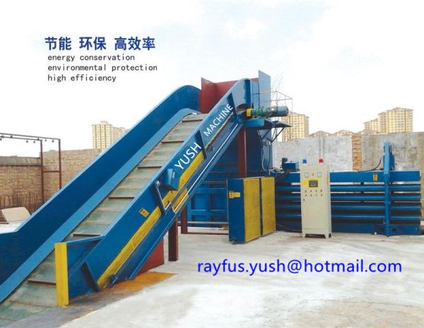 Buy cheap Waste Carton Automatic Cardboard Baler Machine / Cardboard Compactor Machine from wholesalers