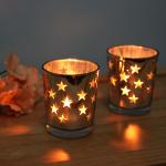 glass candle holder