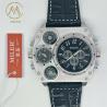 Buy cheap Men Quartz Dual Time Big Face Compass Watch Leather Strap Watch from wholesalers