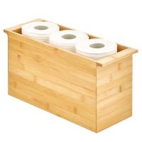 Buy cheap Bamboo Paper Towel Roll Storage Container Organizer for Bathroom product