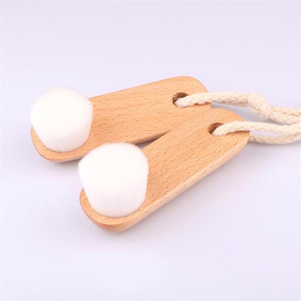 Buy cheap Mild Fiber Wooden Soft Face Cleansing Brush Remove Dirt Or Residual Deep Clean from wholesalers