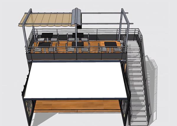 Buy cheap Topshaw 20ft Design Container Kitchen Restaurant Container Coffee Shop Container Cafe Bar from wholesalers