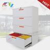 Buy cheap supply filing cabinet steel material 3 drawer 1330x900x452mm,white color from wholesalers