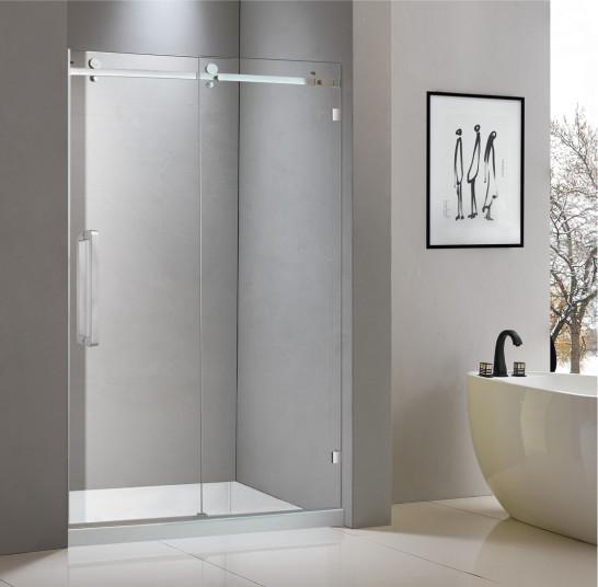Buy cheap Stainless steel shower enclosure 1200*2000 with one sliding door and one fixed panel from wholesalers