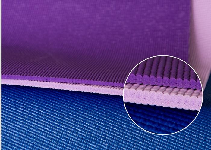 Home Use Anti Slip Yoga Mat Easy Maintenance With 3 - 8mm Thickness Optional