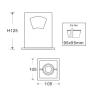 Buy cheap jewelry store single square COB LED grille spotlight 10W recessed led light downlight from wholesalers