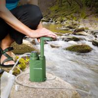 Buy cheap Aluminium PCTG Silica Gel Camping Water Filter Pump 3000L 600 Ml/Min product