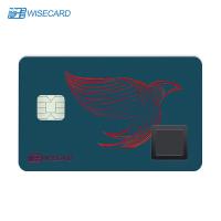 Buy cheap Biometric Pin Code Fingerprint Payment Card 86x54x0.76mm product