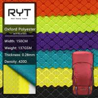 Buy cheap 100% Nylon Ripstop Bag Fabric Diamond Chessboard Grid Pattern Nylon Woven Fabric product