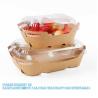 Buy cheap Degradable Wholesale Kraft Paper Tray With PLA Lid For Strawberry Blueberry Boxes Basket Container Packaging from wholesalers