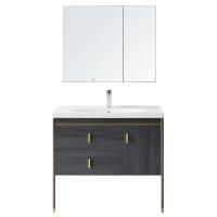 Buy cheap Multilayer Solid Wood Bathroom Cabinet , ARROW Basin Cabinet With Mirror product