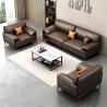 Buy cheap Office Conference Room Sectional Sofa Set 1 1 2 with Tea Table in Italian Design Leather from wholesalers