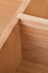 Natural Restaurant Bamboo Storage Organizer Utensil Tray Drawer Carbonized Color