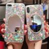 Buy cheap Rehinestone Electroplated Designer Makeup Phone Case With Mirror from wholesalers
