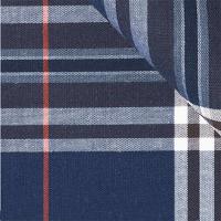 Buy cheap Checkered Navy Cream Red Gingham Cotton Fabric 50s 130*100 113gsm SGS product