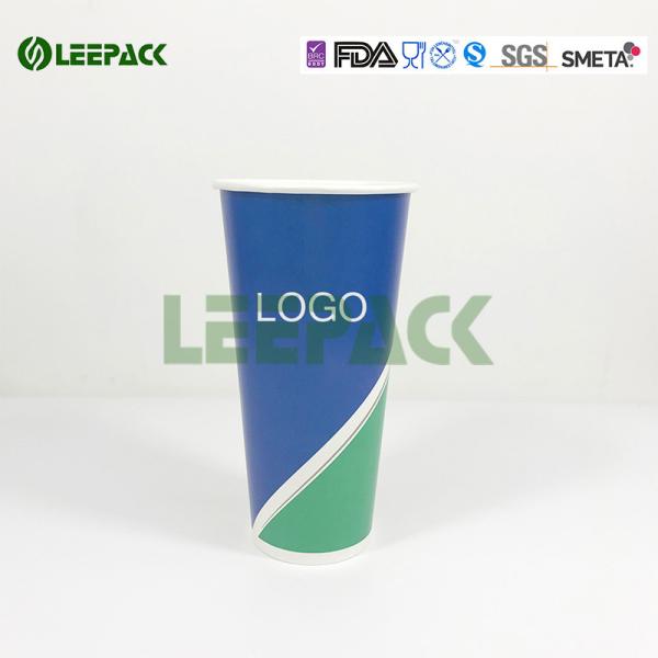 32oz large capacity Disposable Cold drink Paper Cups With Personlised Brand