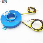 Through Bore Pan Cake Slip Ring ID 12.7mm 0.5'' Silver Plated Copper Lead Wire