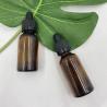 Buy cheap Amber 30ml Glass Cosmetic Bottles Essential Oil With Ratchet Closure Dropper from wholesalers